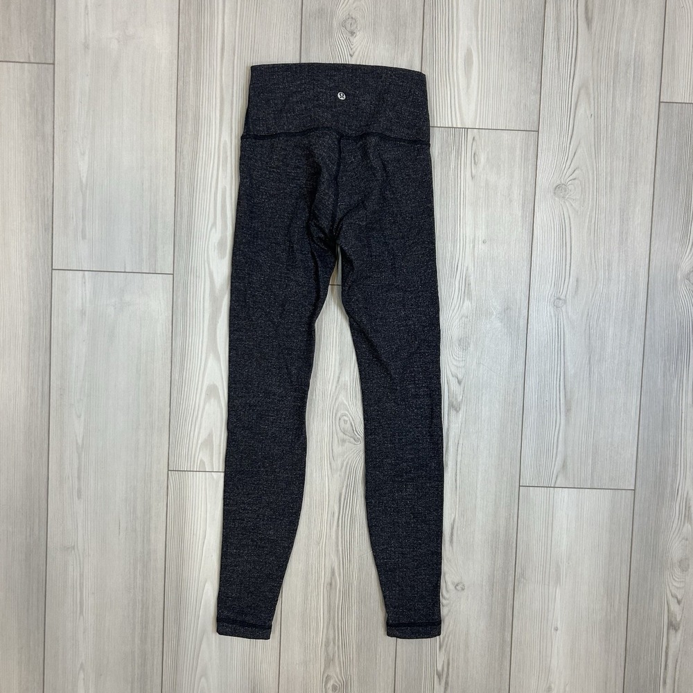 Lululemon Wunder Under HR Tight LUON LW5AXCS Gray Knit Size 4